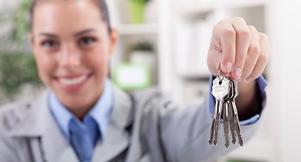 Real Estate Agent With Keys